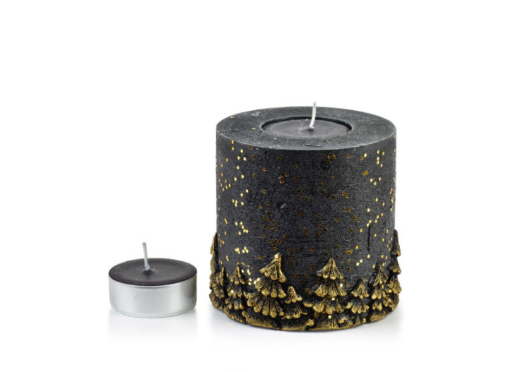 Lanterne WIECA - Design Noir et Doré 120 cm - TCM3178-SW - Mondex