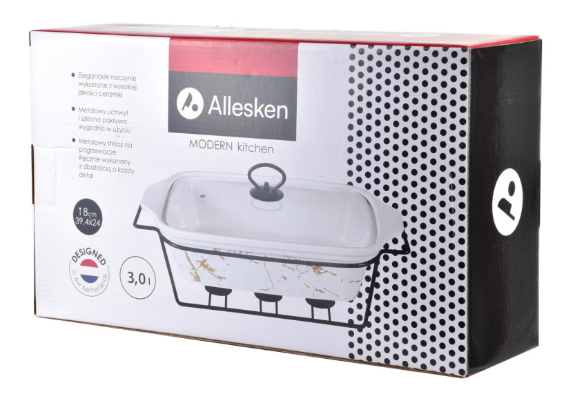 Plat chauffant MODERN KITCHEN - 3,0L 39,4x24xH8cm - HTN0819-PROM - Allesken