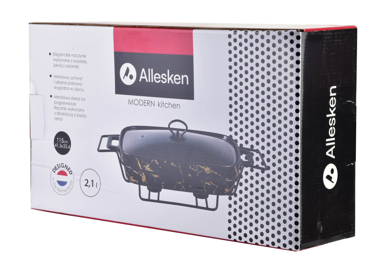 Plat Chauffant MODERN KITCHEN - 2,1L, 41,5x25,6xH15cm - HTN0864-PROM - Allesken