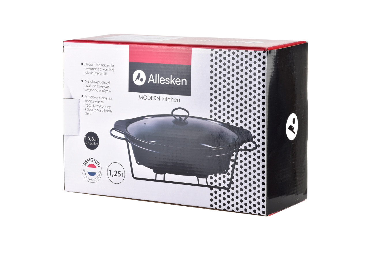 Plat Chauffant MODERN KITCHEN - 1,25L, 27,5x18,9xH6,6cm - HTN0871-PROM - Allesken