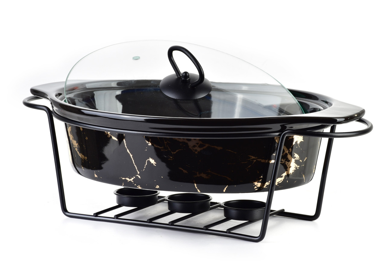 Plat Chauffant MODERN KITCHEN - Ovale 1,6L 33,1 x 22,2 x H7cm - HTN0888-PROM - Allesken