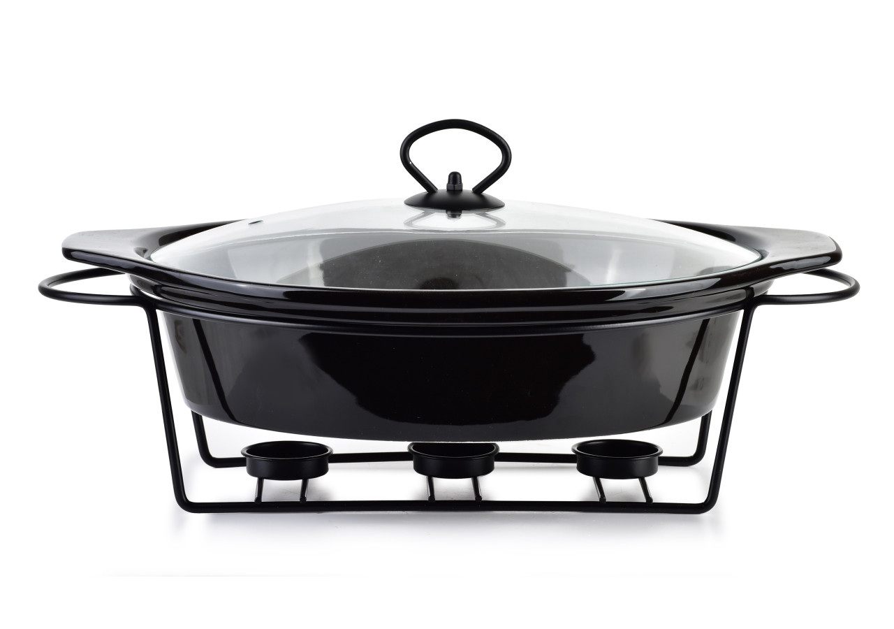 Plat Chauffant MODERN KITCHEN - Ovale 2,6L 38 x 26 x H7,9cm - HTN0895-PROM - Allesken