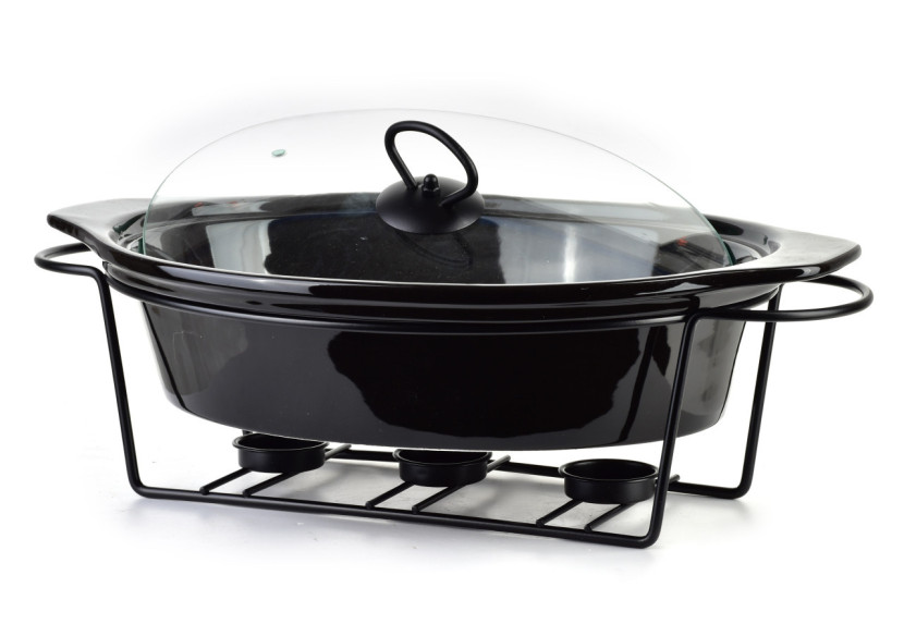 Plat Chauffant MODERN KITCHEN - Ovale 2,6L 38 x 26 x H7,9cm - HTN0895-PROM - Allesken