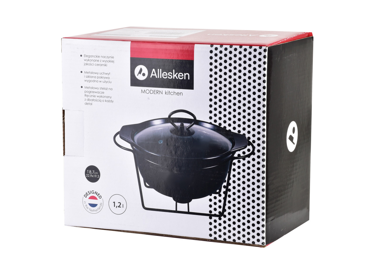 Plat Chauffant MODERN KITCHEN - Ovale 1,2L 22,9 x 19,3 x H8,7cm - HTN0901-PROM - Allesken