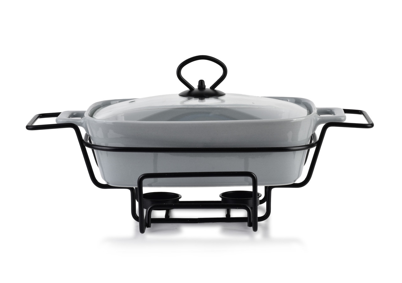 Plat Chauffant MODERN KITCHEN - Rectangulaire 1,4L 36 x 25 x H15cm - HTN0925-PROM - Allesken