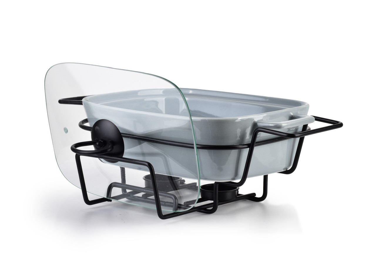 Plat Chauffant MODERN KITCHEN - Rectangulaire 1,4L 36 x 25 x H15cm - HTN0925-PROM - Allesken