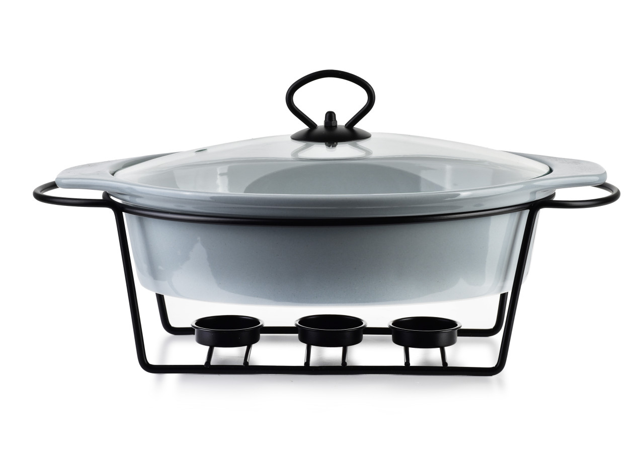 Plat MODERN KITCHEN - 1,6L avec chauffe-plat 33,1x22,2xH7cm - HTN0956-PROM - Allesken