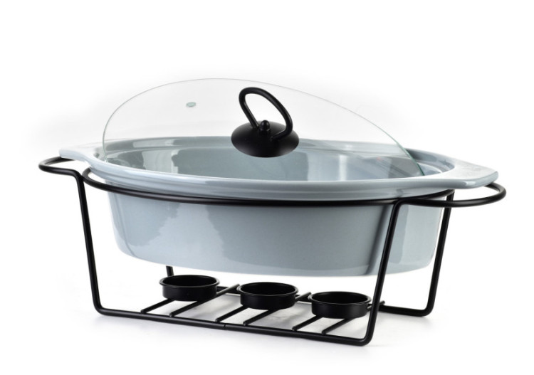 Plat MODERN KITCHEN - 1,6L avec chauffe-plat 33,1x22,2xH7cm - HTN0956-PROM - Allesken 2