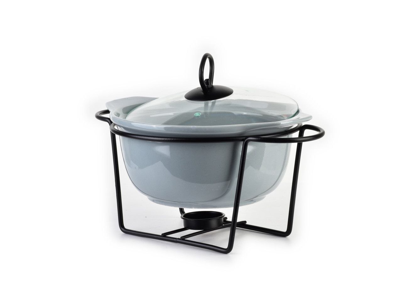 Plat MODERN KITCHEN - 1,2L avec chauffe-plat 22,9x19,3xH8,7cm - HTN0970-PROM - Allesken