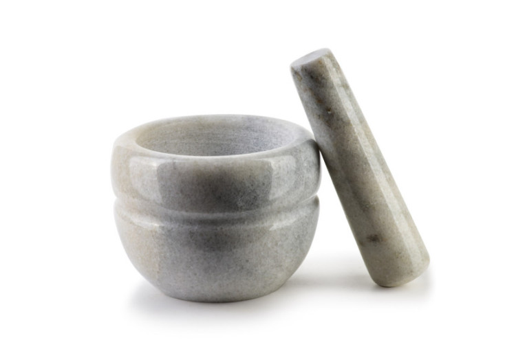 Mortier en Pierre Naturelle - 10 cm de diamètre - HTUA9218 - Allesken