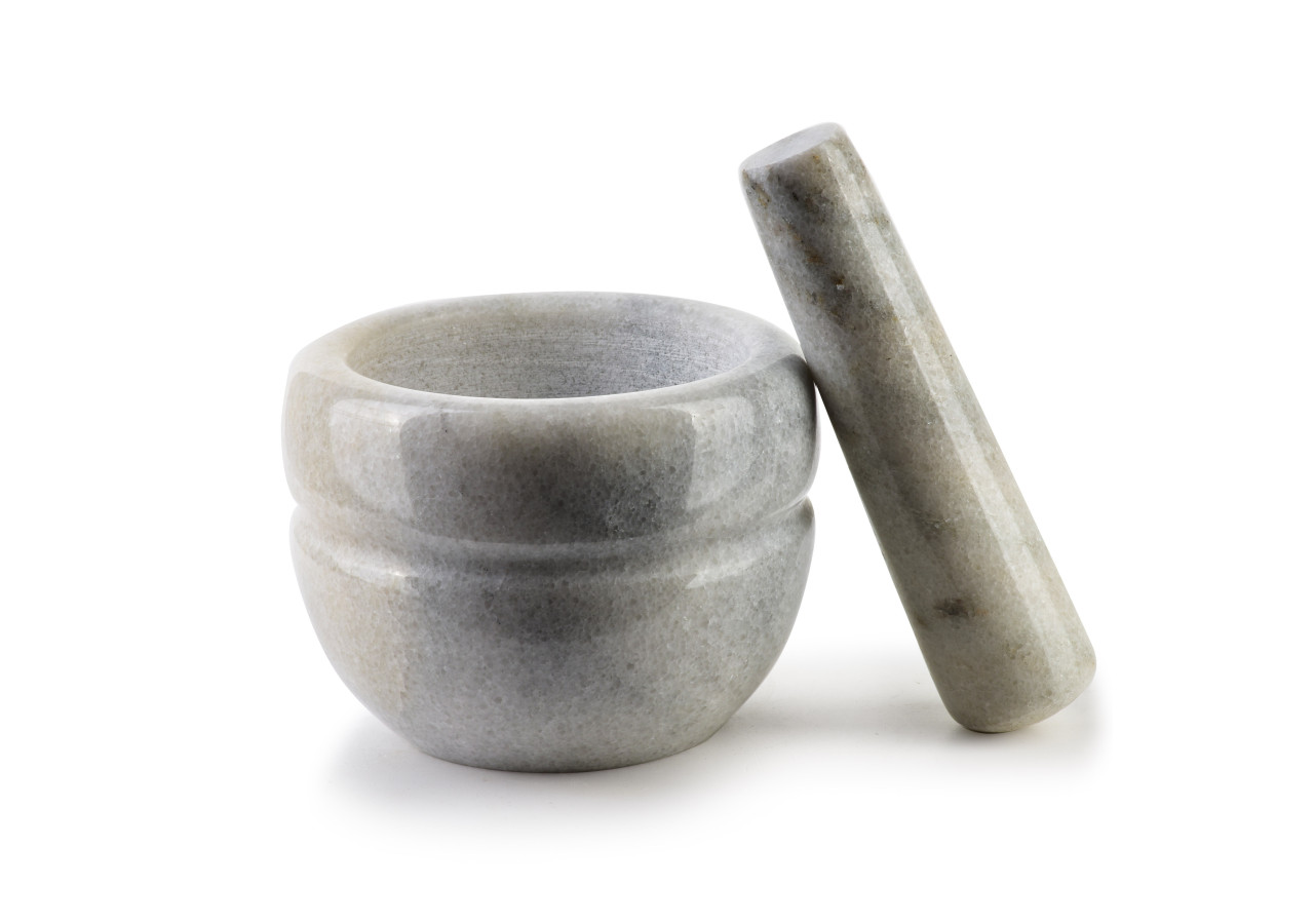 Mortier en Pierre Naturelle - 10 cm de diamètre - HTUA9218 - Allesken