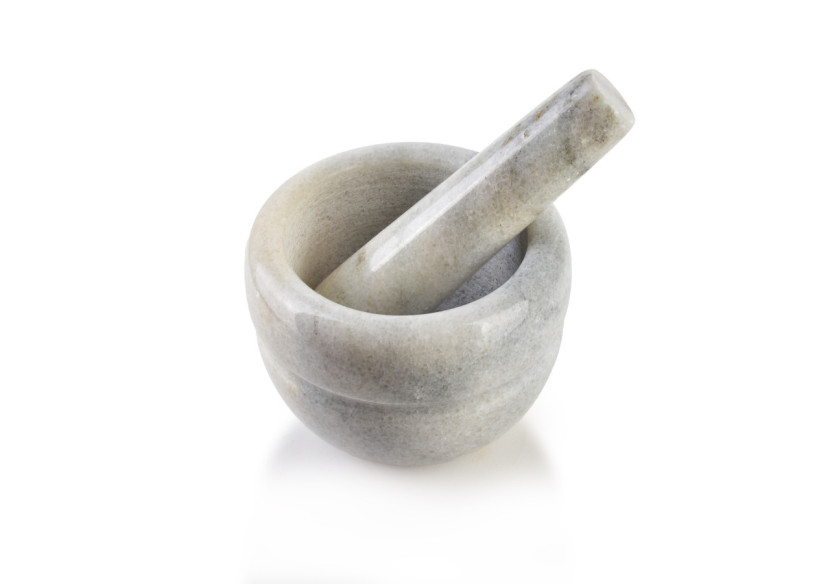 Mortier en Pierre Naturelle - 10 cm de diamètre - HTUA9218 - Allesken Mortier en Pierre Naturelle - 10 cm de diamètre - HTUA9218 - Allesken