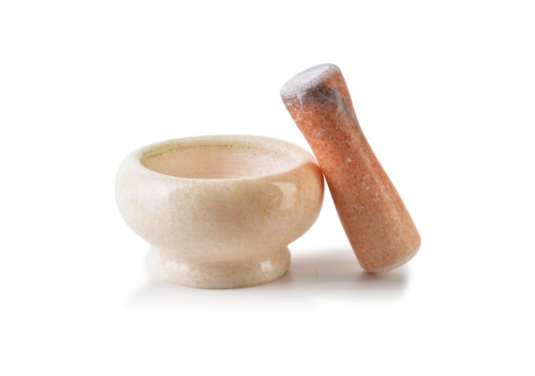 Mortier en Pierre Naturelle - 9 cm de diamètre - HTUA9225 - Allesken