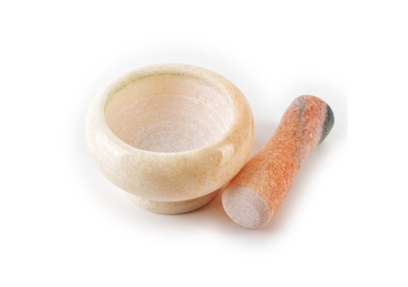 Mortier en Pierre Naturelle - 9 cm de diamètre - HTUA9225 - Allesken