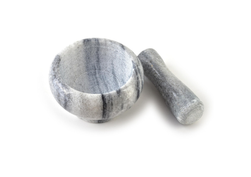 Mortier en Pierre Naturelle - 9 cm avec Motifs - HTUA9232 - Allesken