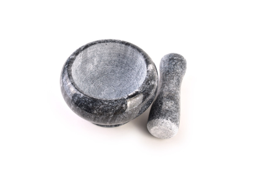 Mortier en Pierre Naturelle - 9 cm Détails Élégants - HTUA9249 - Allesken