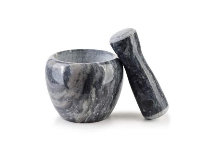 Mortier en Pierre - 9 x 8,5 cm, Élégance et Praticité - HTUA9546 - Allesken