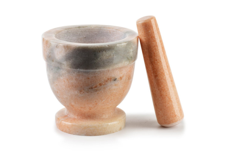 Mortier en Pierre - 10 x 10 cm, Pour Épices Fraîches - HTUA9560 - Allesken