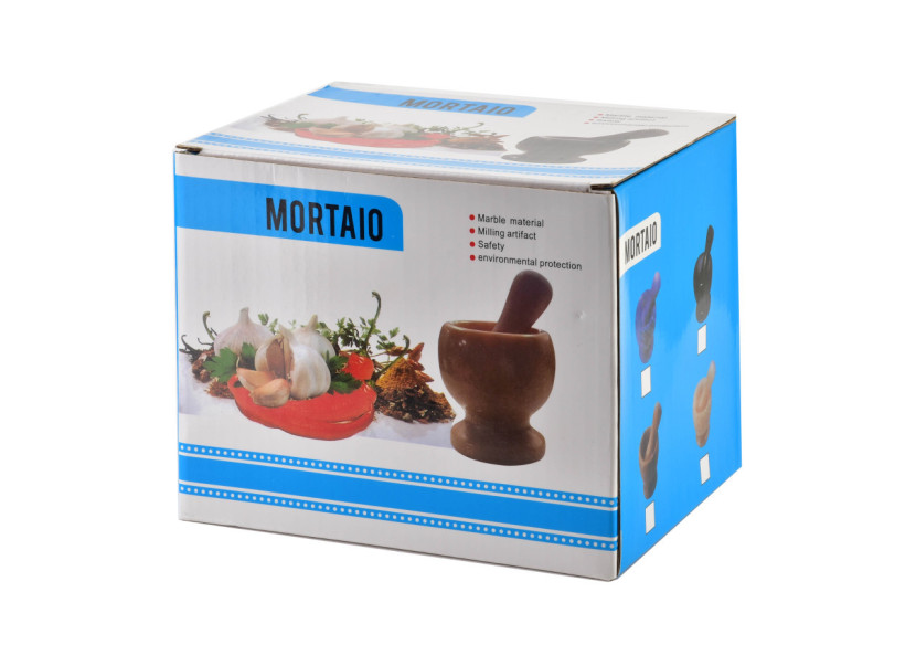 Mortier en Pierre - 10x10 cm, Design Élégant - HTUA9591 - Allesken Mortier en Pierre - 10x10 cm, Design Élégant - HTUA9591 - Allesken