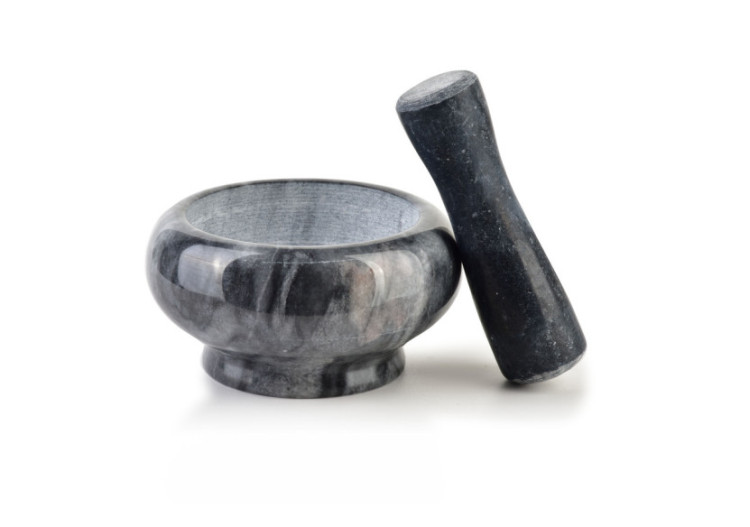 Mortier en Pierre - 9x5 cm, Élégance et Fonctionnalité - HTUA9607 - Allesken