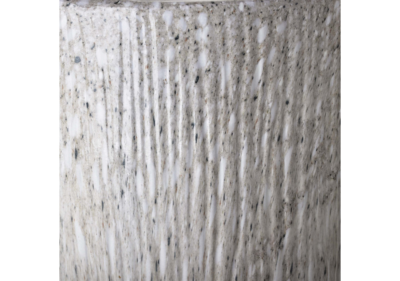 Lot de 3 Cache-Pots NEVA MARBLE - 37x37x47cm, 30x30x43cm et 24x24x40cm - HTYE2783 - Mondex