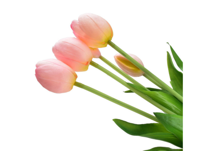 Bouquet VIRIDIS - 5 tulipes roses artificielles 40 cm - HTUA0436 - Mondex 2