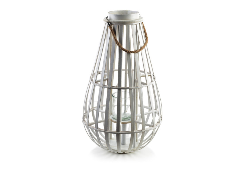 Lampion LUCIE WHITE - Osier h72cm - HTO8187-PROM - Mondex Lampion LUCIE WHITE - Osier h72cm - HTO8187-PROM - Mondex