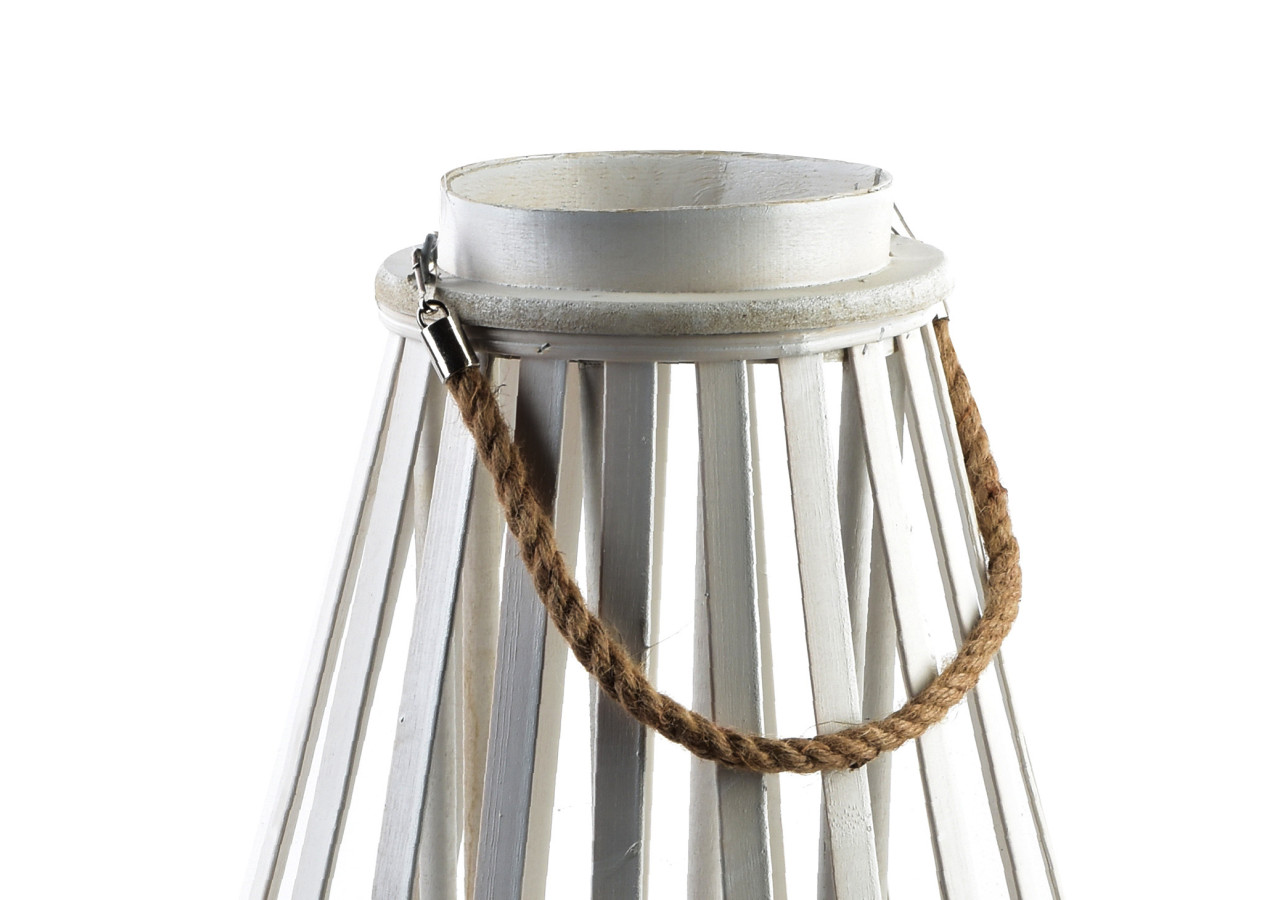 Lampion LUCIE WHITE - Osier h72cm - HTO8187-PROM - Mondex