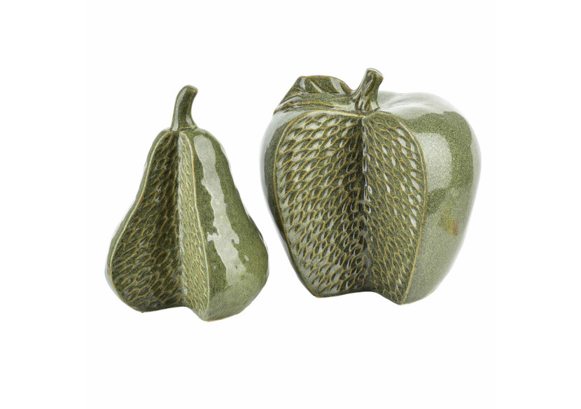 Figurine SAGGIO APPLE - Dimensions 17x9x17 cm, verte - HTTS1754 - Mondex