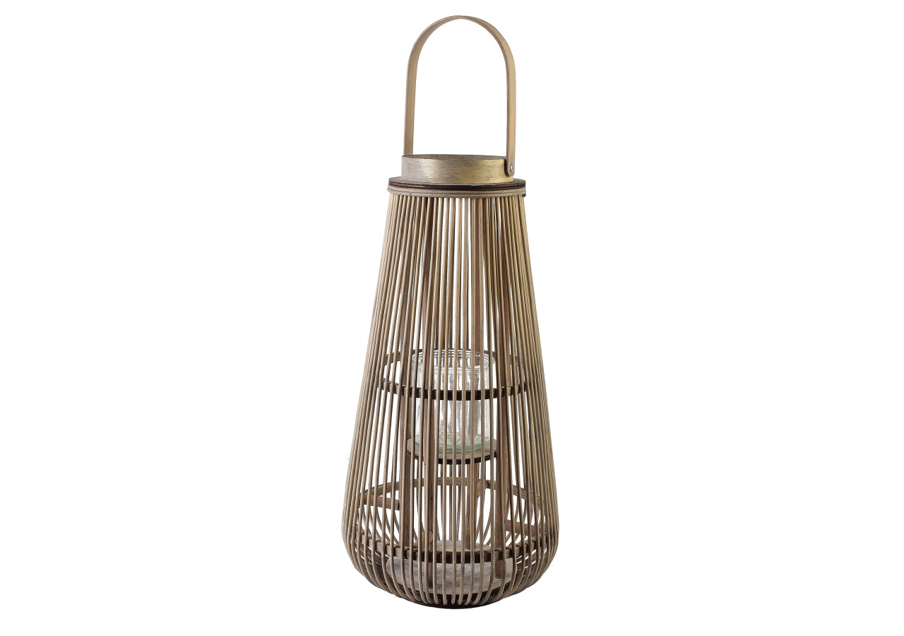 Lampion LUCIE GREY - 25x50cm pour une luminosité raffinée - HTO2904 - Mondex