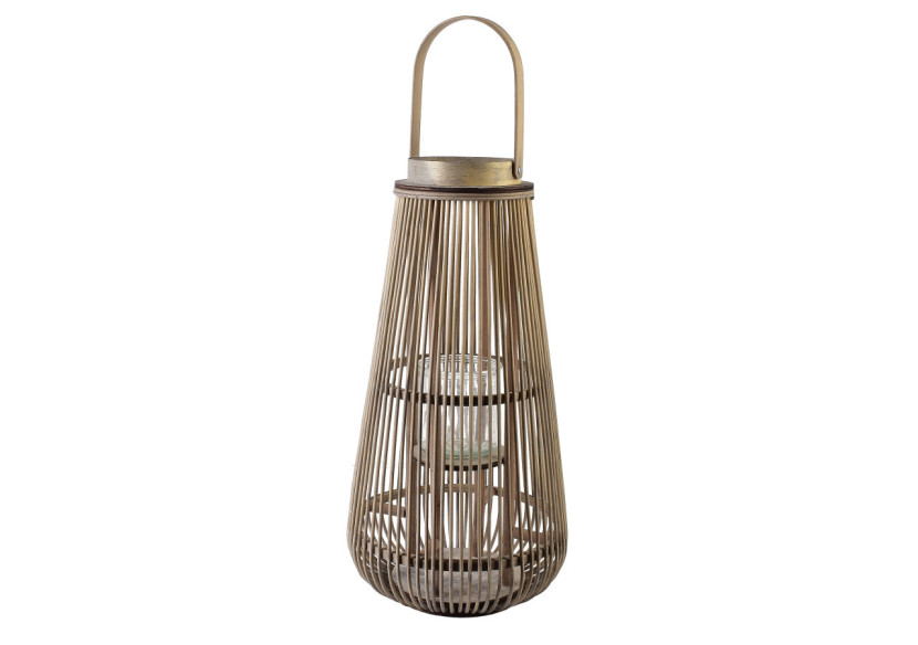 Lampion LUCIE GREY - 25x50cm pour une luminosité raffinée - HTO2904 - Mondex