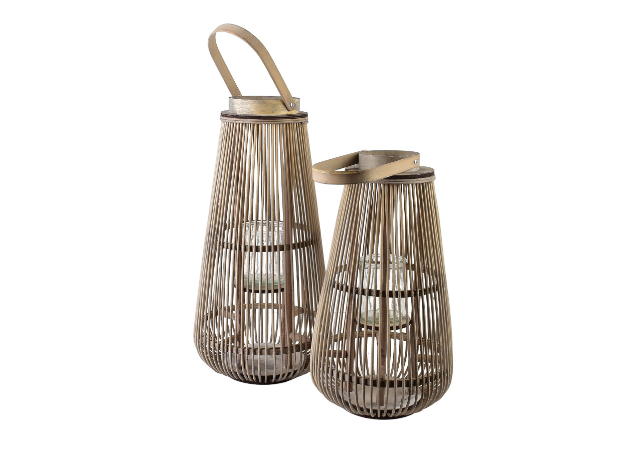 Lampion LUCIE GREY - 23x42cm pour une touche de douceur - HTO2911 - Mondex