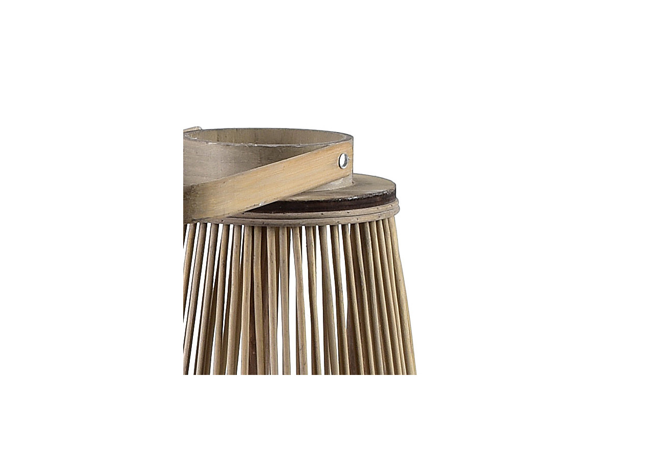 Lampion LUCIE GREY - 23x42cm pour une touche de douceur - HTO2911 - Mondex