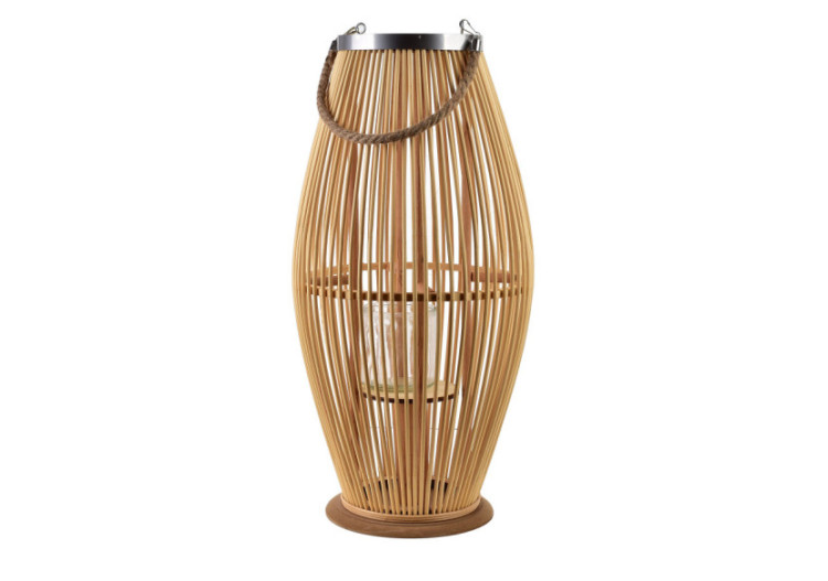 Lampion LUCIE NATURAL - 29 x 59 cm, volume et style - HTO2980 - Mondex