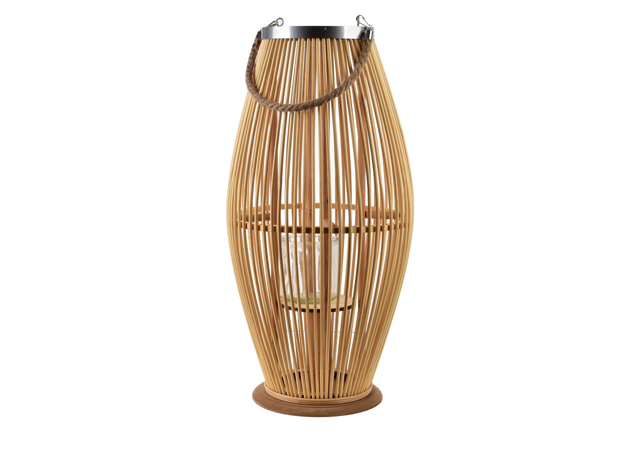 Lampion LUCIE NATURAL - 29 x 59 cm, volume et style - HTO2980 - Mondex