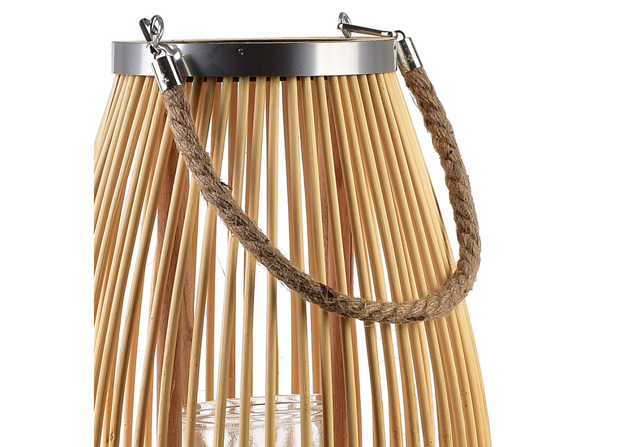 Lampion LUCIE NATURAL - 29 x 59 cm, volume et style - HTO2980 - Mondex