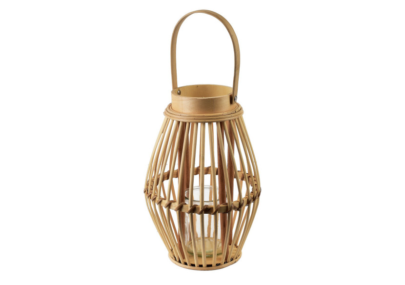 Lampion LUCIE NATURAL - 19 x 28 cm en design naturel - HTO3031 - Mondex