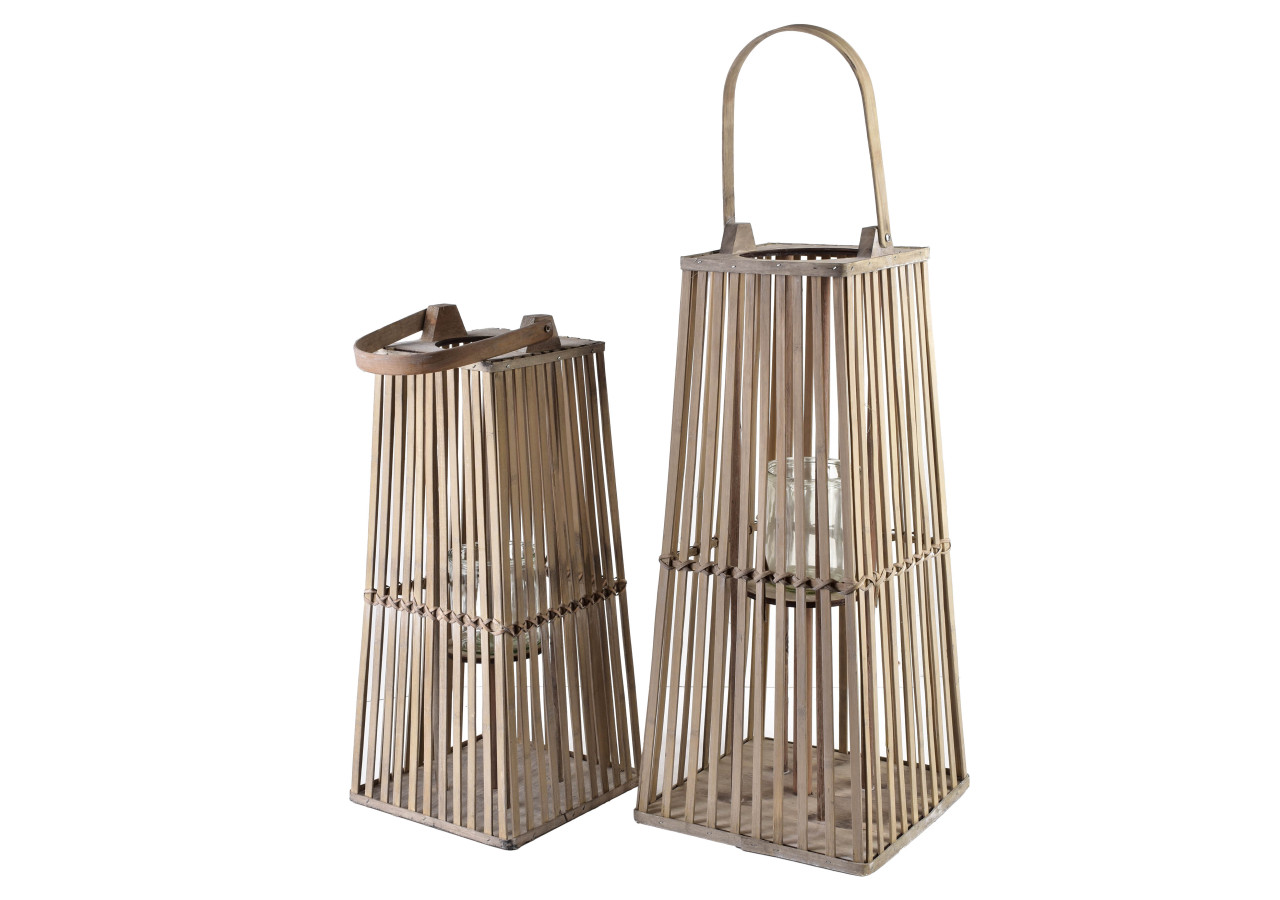 Lampion LUCIE GREY 23x48cm - Chic et moderne pour votre intérieur - HTO3086 - Mondex