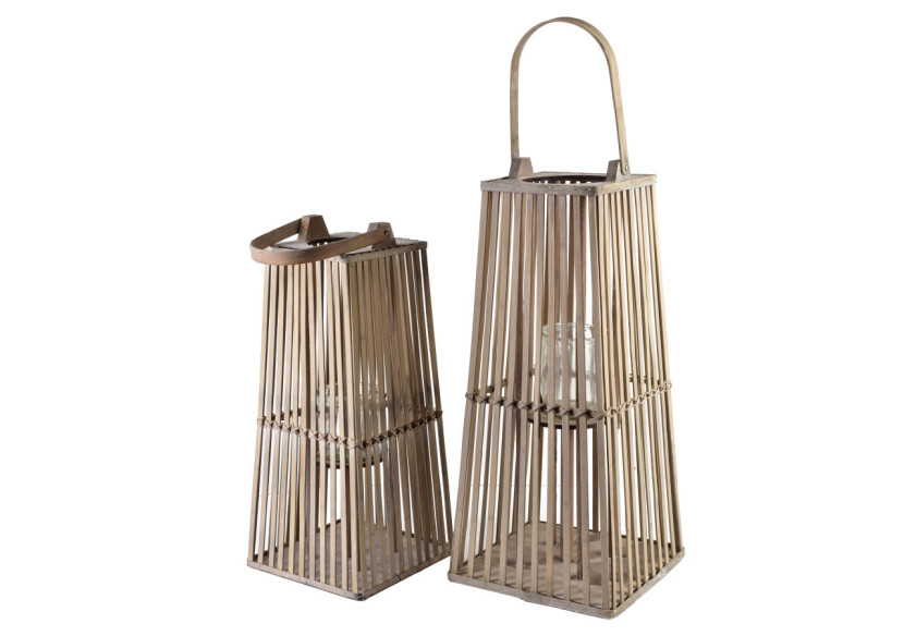 Lampion LUCIE GREY 23x48cm - Chic et moderne pour votre intérieur - HTO3086 - Mondex