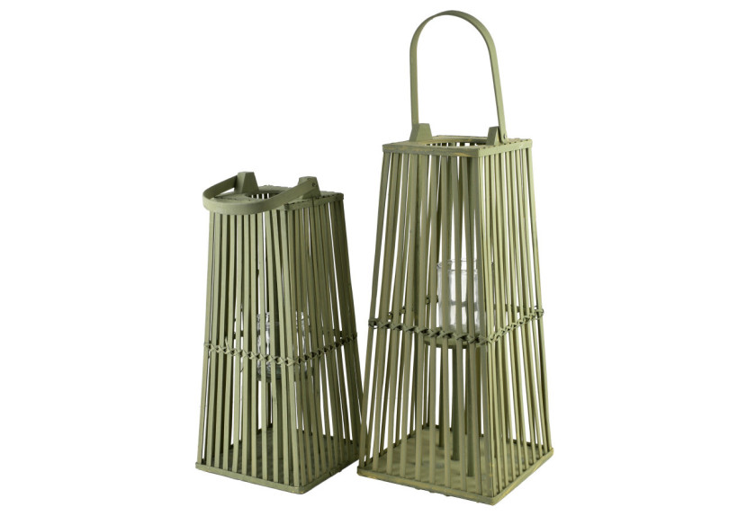 Lampion LUCIE GREEN 23x48cm - Élégance rafraîchissante pour votre espace - HTO3109 - Mondex