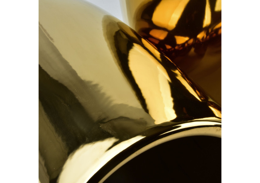 Ensemble de 3 pots NEVA GOLD - Dimensions 37,5xh45cm, 30xh42,5cm, 24xh39cm - HTYE4649 - Mondex