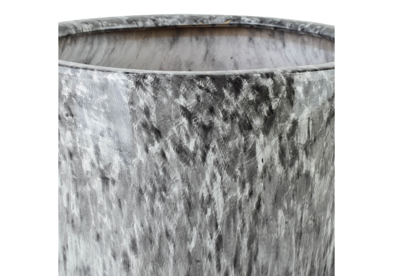 Ensemble de 3 pots NEVA MARBLE - Dimensions variées 37x37x45,5cm, 30,5x30,5x42,5cm, 24x24x40cm - HTYE4724 - Mondex