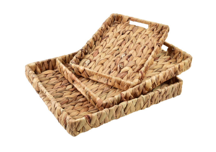 Set AMPARO - 3 plateaux avec poignées (39x31x5 / 35x27x4,5 / 31x23x4 cm) - HIWB6018 - Mondex 2