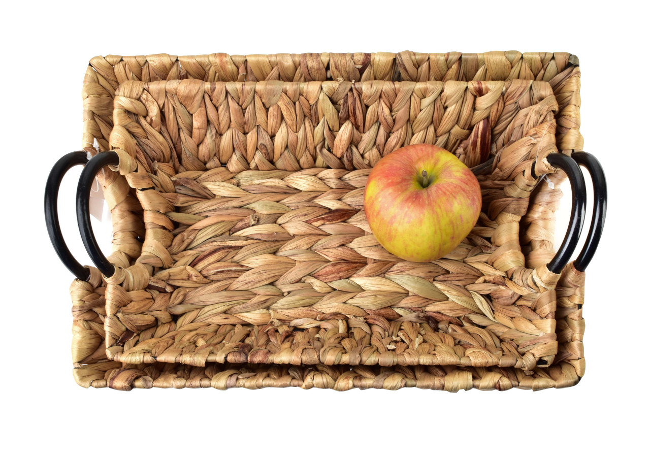 Komplet AMPARO - Ensemble de 2 plateaux avec poignées 35x24x8/31x21x7cm - HIWB5806 - Mondex