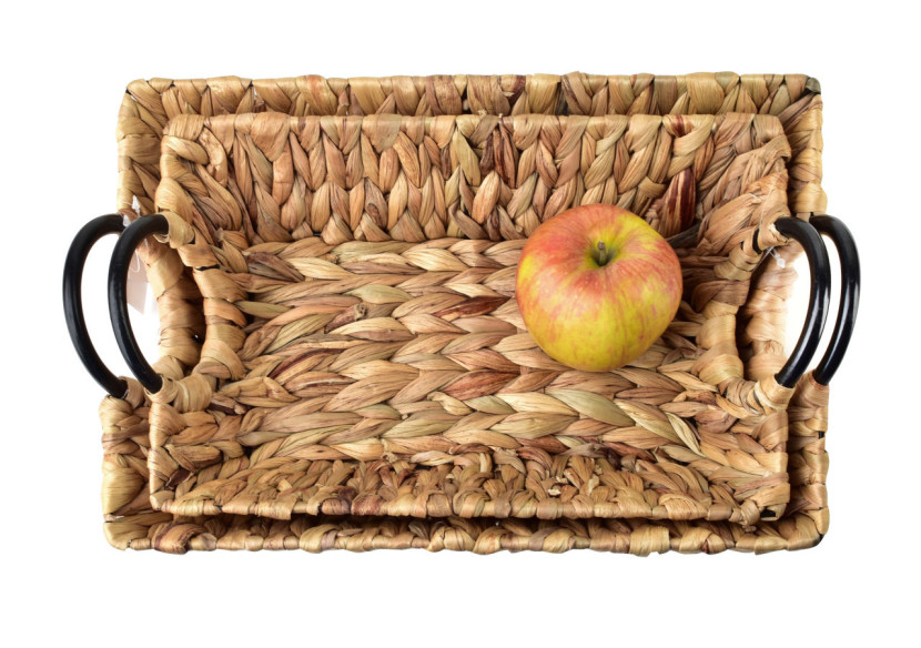 Komplet AMPARO - Ensemble de 2 plateaux avec poignées 35x24x8/31x21x7cm - HIWB5806 - Mondex