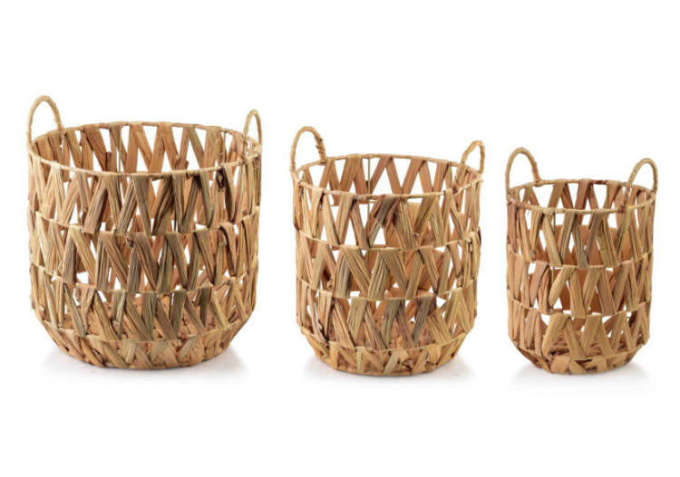 Komplet AMPARO - Ensemble de 3 paniers 30x24x27/24x19x25/19x14x23cm - HIWB5868 - Mondex