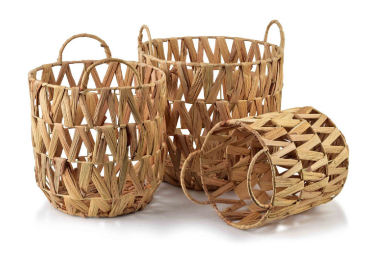 Komplet AMPARO - Ensemble de 3 paniers 30x24x27/24x19x25/19x14x23cm - HIWB5868 - Mondex 2