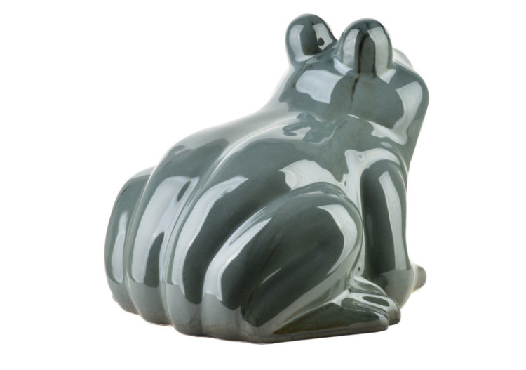 Figurine MAVE BLEUE - Grenouille céramique 27 x 26 x 20,5 cm - HTC7428 - Mondex 2