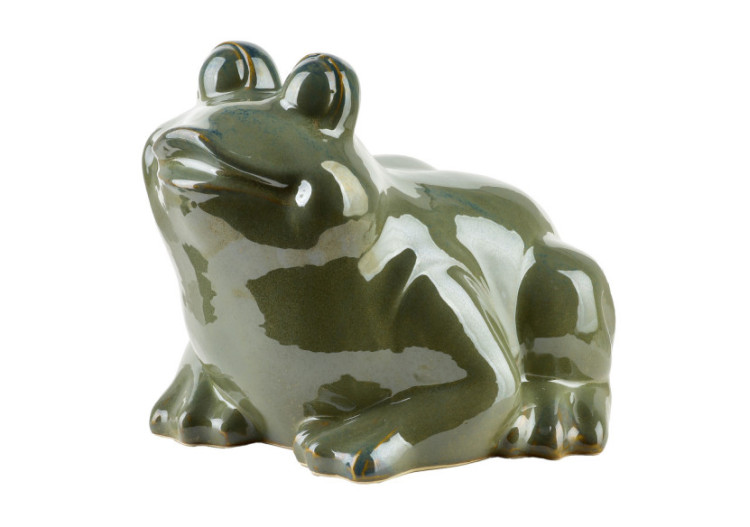 Figurine MAVE VERTE - Grenouille céramique 27 x 26 x 20,5 cm - HTC7435 - Mondex
