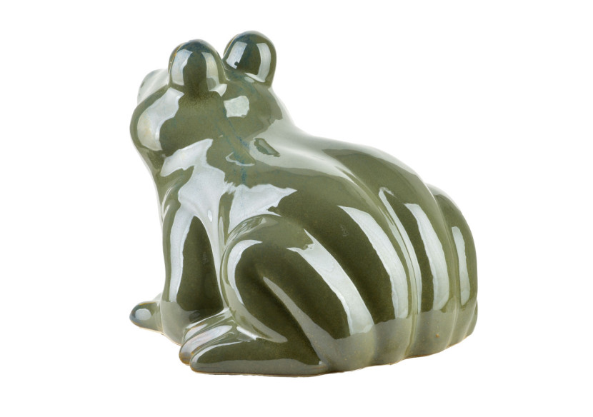 Figurine MAVE VERTE - Grenouille céramique 27 x 26 x 20,5 cm - HTC7435 - Mondex